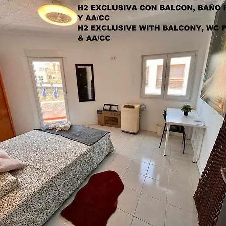 Novelda Centro Habitaciones Con Bano Privado Y Compartido , Cocina Y Terraza Kamer foto